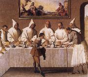 Francisco de Zurbaran St Hugo of Grenoble in the Carthusian Refectory oil painting artist